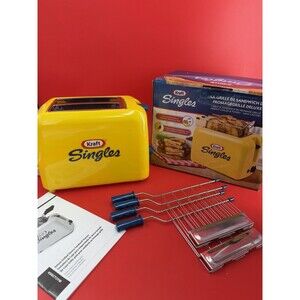 Kraft Singles Grilled Cheese Stuffed Sandwich Toaster Yellow with Box Nostalgia